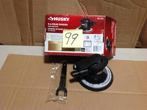 lot 99 image: Husky 6 in. Low Vibration Palm Sander