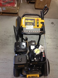 lot 107 image: DEWALT 4400 PSI at 4.0 GPM Gas Pressure Washer Powered by Honda with AAA Triplex Pump  in like New conditions