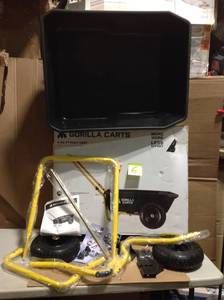 lot 6 image: GORILLA CARTS 4 cu. ft. Poly Yard Cart
