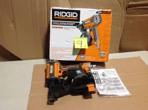 lot 9 image: RIDGID R175RNF 15-Degree 1-34 in. Coil Roofing Nailer