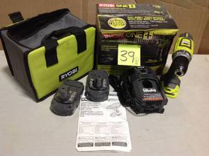 lot 39 image: 18-Volt ONE Lithium-Ion Cordless 12 in. DrillDriver Kit with (1) 1.5 Ah Battery and 18-Volt Charger