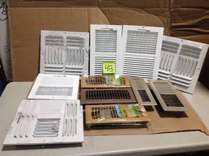 lot 48 image: MIX LOT OF Hampton Bay 4 in. x 10 in. Plastic Floor Register