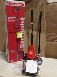 lot 50 image: Homelite 2-Cycle 26 CC Straight Shaft Gas Trimmer