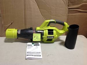 lot 51 image: RYOBI Reconditioned 110 MPH 480 CFM Turbo 40-Volt Lithium-ion Cordless Jet Fan Leaf Blower - Battery and Charger Not Included
