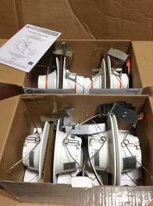 lot 62 image: Commercial Electric 5 in. and 6 in. LED Color Changing Recessed Trim with Smart Light Switch (4-Pack)