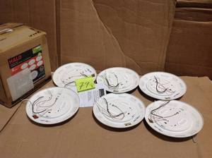 lot 79 image: HALO HLC 6 in. 3000K Integrated LED Recessed Light Trim (6-Pack)