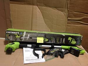 lot 90 image: Earthwise 10 in. 20-Volt Lithium-Ion Cordless String Trimmer