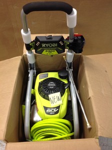 lot 107 image: RYOBI 3300 PSI 2.3 GPM Cold Water Gas Pressure Washer with Honda GCV190 Idle Down in lile new conditions