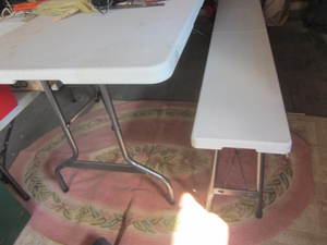 lot 19 image: Folding Picnic Table & Benches