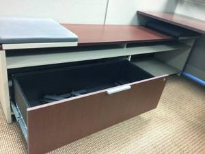 MSRP $2000 Ultra Quality Teknion Expansion Series Credenza W Lateral Filing Cabinet &amp Storage Shelves - This Would Make An Awesome SeatingStorage Etc For A Mudroom or Childrens&nbspPlayroom Very Heavy Duty &amp Scratch Resistant About 7 Long