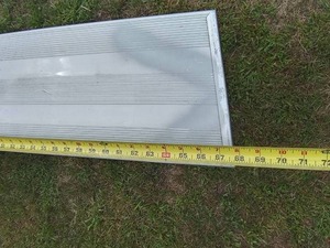 lot 49 image: Aluminum bleacher with adjustable base