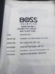Boss Snowplow parts lot
