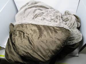 55 x 80 faux fur weighted blanket...