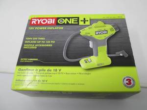 Ryobi one power inflator...