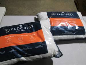 2 Firm down alternative pillows...