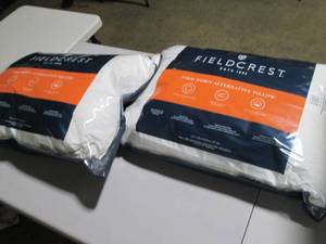 2 Firm down alternative pillows...
