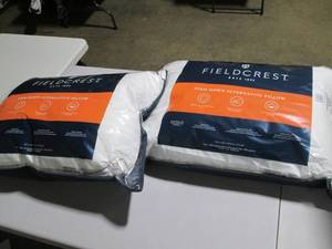 2 Firm down alternative pillows...