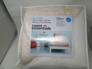 Dorm Bed Jersey Sherpa comforter...