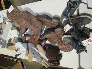 Lot of new with tags slippers, boot...