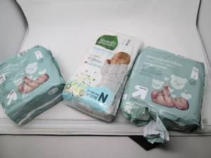 Lot of baby wipes and diapers...