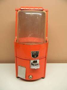 lot 4 image: VINTAGE - VERY RARE - VEND-IT SUPPLY CO. 1 CENT MACHINE NORTHWESTERN MORRIS, ILLINOIS - VERY COOL - SEE PICTURES