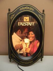 lot 27 image: VINTAGE RARE HARD TO FIND - FALSTAFF BEER LIGHT - WORKS - APPROX 12 BY 20 - SEE PICTURES