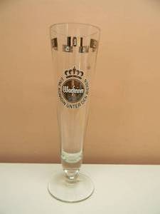 lot 35 image: RARE - Warsteiner Warstein Premium Verum Giant 1l - Tower German Beer Glass - NICE LIKE NEW - APPROX 15 TALL - SEE PICTURES