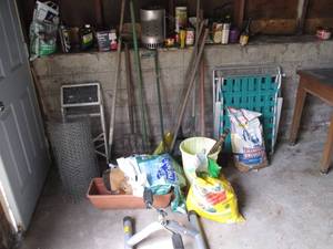 Wall of outside goodies...