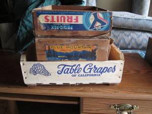 Wood crates...