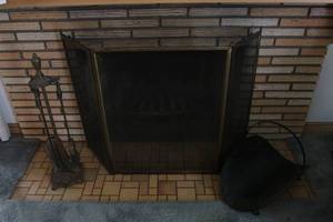 Fireplace screen and tools...
