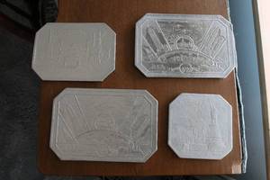 Lot of inlaid coasters...