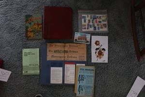 Japanese papers, stamps, postcards ...