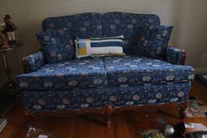 Blue vintage sofa...