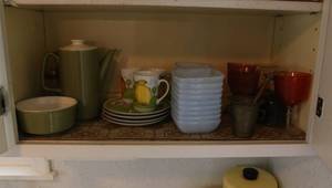 Lot of dishes and glassware...