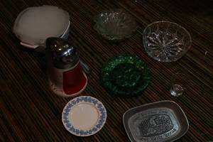 Glass and vintage items...