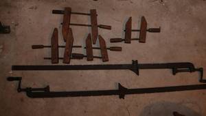 Wood and metal clamps...