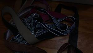 Lot of ladies belts...