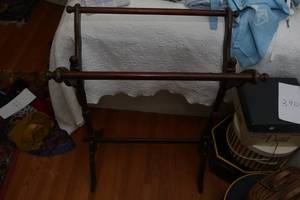 Vintage quilt rack...