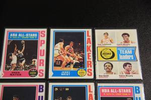 1974-75 Topps Basketball Card Lot  6 Cards High Grade