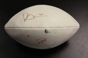 Wilson The Duke Football Auto Anquan Boldin Steve Young Michael Irvin
