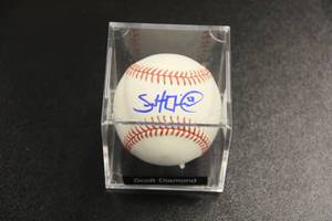 Official Rawlings Ball Scott Diamond Sweet Spot Autograph