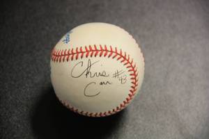 Official Rawlings Ball with 2 Autograph  Sam Mitchell and Chris Carr