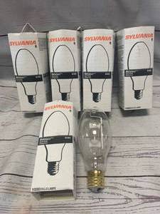 lot 22 image: Lot of 5 Sylvania Metalarc M400 Watt Bulbs
