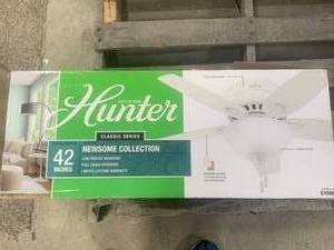 lot 24 image: Hunter 42 Low Profile Ceiling Fan