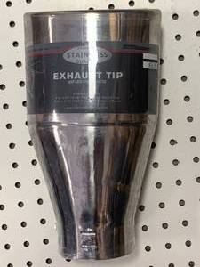 lot 38 image: New Oval Cats Eye Exhaust Fits 2 12 - 3 14 Pipe