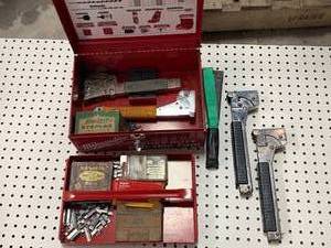 lot 47 image: 5 Staple Guns, Staples & Case