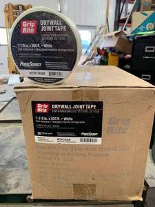 lot 50 image: Full Case 36 Rolls Drywall Joint Tape $538 retail