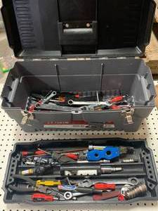 lot 62 image: Stack On Tool Box Full of Tools