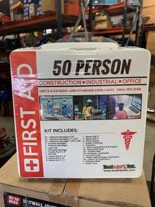 lot 82 image: 50 Person First Aid Kit $69 Retail