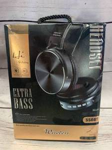 lot 110 image: Bluetooth 4.2 Headphone in Gold New in Box